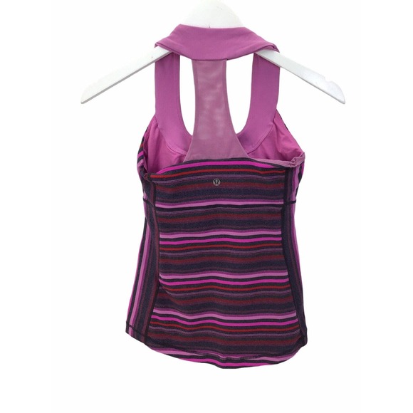 LULULEMON Scoop Neck Compression Tank Top Womens Size 4 Multicolored - Picture 2 of 9